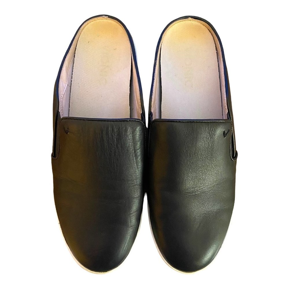 Vionic Splendid Dakota Women US 8.5 Black Leather Slip on Mule Stability Support - Picture 2 of 13